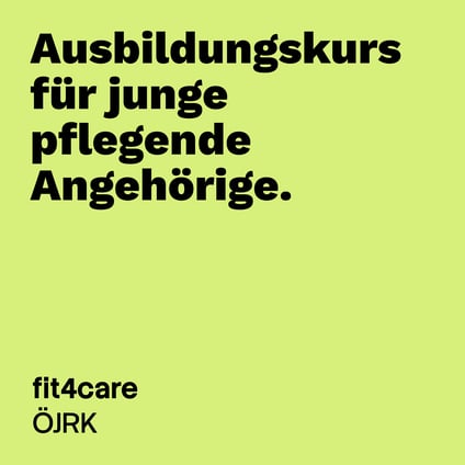 Ausbildungskurs für junge pflegende Angehörige