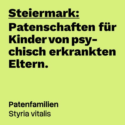 Patenschaftsangebot für Kinder von psychisch erkrankten Eltern